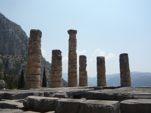 Remains of the Temple of Apollo at Delphi