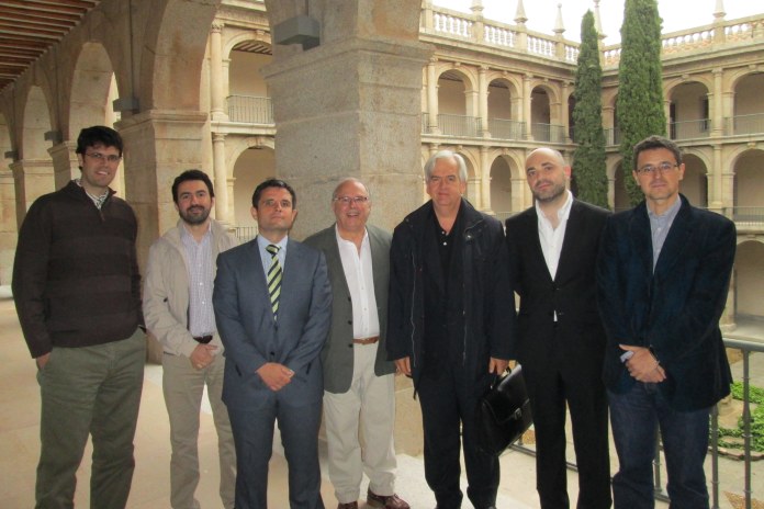 From left to right: Manuel Palomo (UCA), Giannis Stoitsis (UAH&AK), PhD candidate Carlos M. Lorenzo, Carlos R. Solano (UAH), German Ruiperez (UNED), Ricardo Colomo (UC3M) and supervisor Miguel Angel